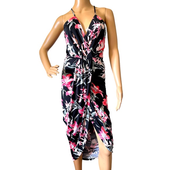 Charlotte Russe Floral Spaghetti Strap Women’s Dress - Picture 1 of 12